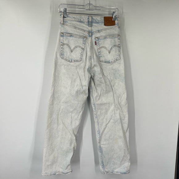 Levi's Ribcage Straight Button Fly Jeans High Rise - Picture 5 of 9